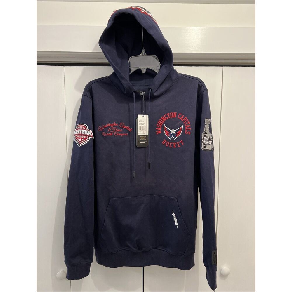 NEW Men’s Sz M ~‎ Pro Standard Washington Capitals Hoodie STANLEY CUP CHAMPIONS